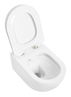 Подвесной унитаз Cezares Molveno безободковый белый CZR-2468-TH-R